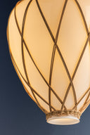 Aged Brass Apple Valley Pendant 13.25" by Hudson Valley, view 2