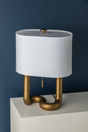 Aged Brass Armonk Table Lamp 10.25" by Hudson Valley, view 2
