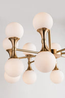 Aged Brass Astoria Chandelier 27" by Hudson Valley, view 3