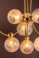 Vintage Brass Astraia Chandelier 66.75" by Corbett Lighting, view 5