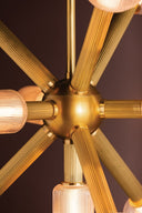 Vintage Brass Atom Chandelier 36" by Corbett Lighting, view 4