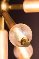 Vintage Brass Atom Chandelier 36" by Corbett Lighting, view 3