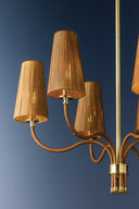 Aged Brass Atwood Chandelier 30" by Hudson Valley, view 4