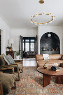Aged Brass Austen Chandelier 40" by Hudson Valley, view 2