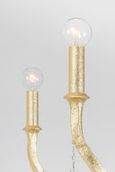 Gold Leaf Aveline Chandelier 48" by Corbett Lighting, view 2