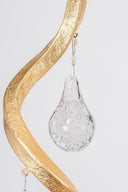 Gold Leaf Aveline Chandelier 48" by Corbett Lighting, view 4