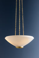 Aged Brass Awosting Pendant 22" by Hudson Valley, view 6