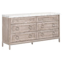 Azure Carrera 6-Drawer Double Dresser