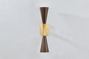 Vintage Brass Barcelona Wall Sconce 4.25" x 22.75" 455-02-VB/BRZ by Corbett Lighting, view 3