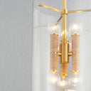 Aged Brass Barlow Lantern 11" by Hudson Valley, view 5