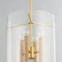 Aged Brass Barlow Lantern 14.75" by Hudson Valley, view 4