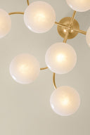 Vintage Gold Leaf Bayberry Close-To-Ceiling 45.25" by Hudson Valley, view 3
