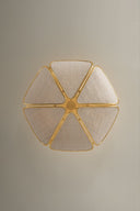 Vintage Gold Leaf Bayville Semi Flush 20" by Hudson Valley, view 3