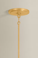 Vintage Gold Leaf Beechford Chandelier 39.5" by Hudson Valley, view 2