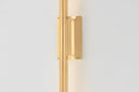 Aged Brass Bernard Wall Sconce 3" by Hudson Valley, view 6