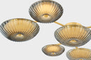 Vintage Polished Brass Birmingham Flush Mount 51.5" by Corbett Lighting, view 2