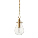 Aged Brass Ivy Pendant 7.5" by Hudson Valley