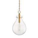 Aged Brass Ivy Pendant 12.5" by Hudson Valley