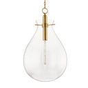 Aged Brass Ivy Pendant 18" by Hudson Valley