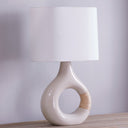 Ceramic Ivory Crackle Mindy Table Lamp 9" by Hudson Valley, view 3