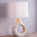 Ceramic Ivory Crackle Mindy Table Lamp 9" by Hudson Valley, view 4