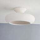 Ceramic White Limewash Annie Semi Flush 16" by Hudson Valley, view 2