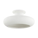 Ceramic White Limewash Annie Semi Flush 16" by Hudson Valley