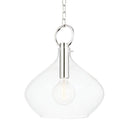 Polished Nickel Lina Pendant 16.75" by Hudson Valley