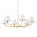 Aged Brass Stacey Chandelier 40.25" by Hudson Valley