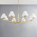Aged Brass Stacey Chandelier 52.25" by Hudson Valley, view 4
