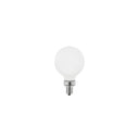 E12 G16.5 Matte White LED Bulb, 4-Pack by Hudson Valley