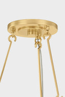 Aged Brass Bridgeton Chandelier 30" by Hudson Valley, view 2