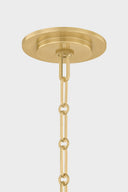 Aged Brass Briscoe Pendant 20.25" by Hudson Valley, view 4