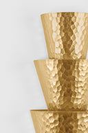Vintage Gold Leaf Bucharest Wall Sconce 8.25" by Corbett Lighting, view 4