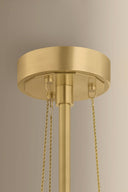 Vintage Brass Bunda Chandelier 30.5" by Corbett Lighting, view 7