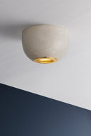 Aged Brass Bains Corner Flush Mount 5" by Hudson Valley, view 3