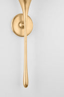 Vintage Gold Leaf Bellerose Wall Sconce 4.75" by Hudson Valley, view 2