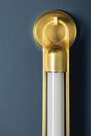 Aged Brass Bethlehem Wall Sconce 5" by Hudson Valley, view 4