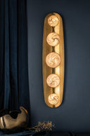 Vintage Brass Bezel Wall Sconce 7" x 30.5" by Corbett Lighting, view 7