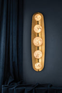 Vintage Brass Bezel Wall Sconce 7" x 30.5" by Corbett Lighting, view 3