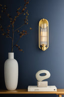 Aged Brass Binnewater Wall Sconce 4.75" by Hudson Valley, view 6