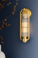 Aged Brass Binnewater Wall Sconce 4.75" by Hudson Valley, view 7