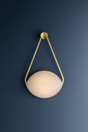 Aged Brass Blaina Wall Sconce 10.5" by Hudson Valley, view 4