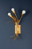 Vintage Gold Leaf Bilston Wall Sconce 12.75" by Hudson Valley, view 4