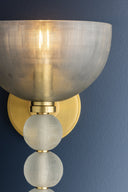 Aged Brass Bloomvale Wall Sconce 7.75" by Hudson Valley, view 2