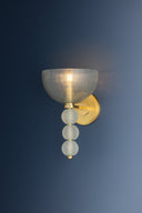 Aged Brass Bloomvale Wall Sconce 7.75" by Hudson Valley, view 4