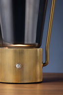 Aged Brass Booker Rechargeable Table Lamp 4.75" by Hudson Valley, view 3