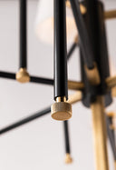 Aged Brass and Old Bronze Bowery Chandelier 28" by Hudson Valley, view 2