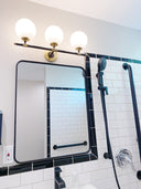 Aged Brass and Old Bronze Bowery Bath And Vanity 23.75" by Hudson Valley, view 2
