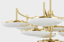 Aged Brass Bregman Chandelier 44" by Hudson Valley, view 3